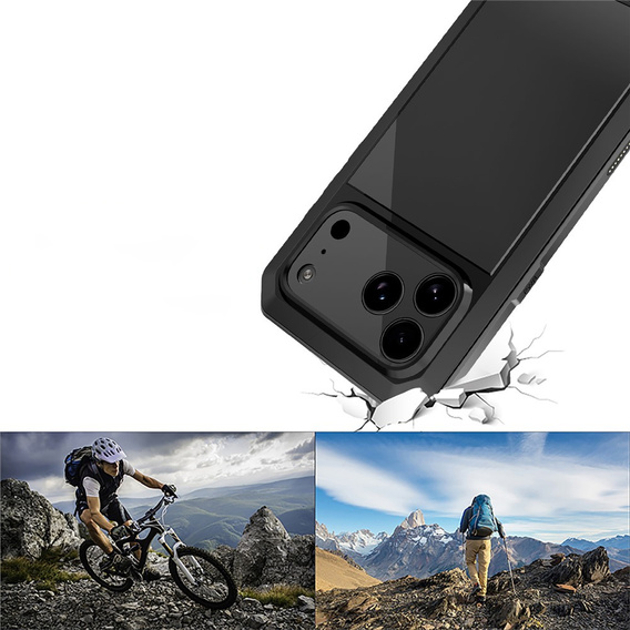 Armoured case with built-in tempered glass for iPhone 17 Pro Max