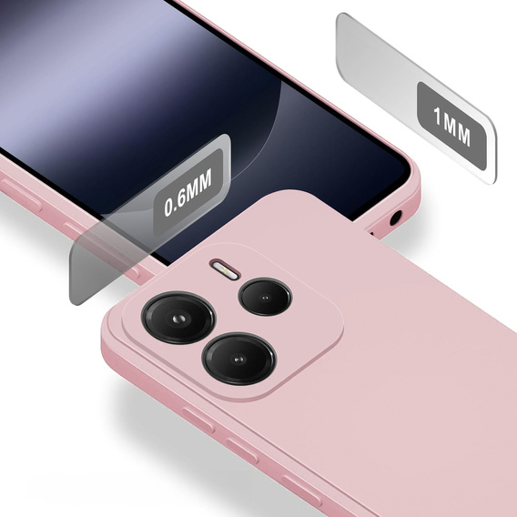 Case for Xiaomi Redmi Note 14 4G, Silicone Lite, pink