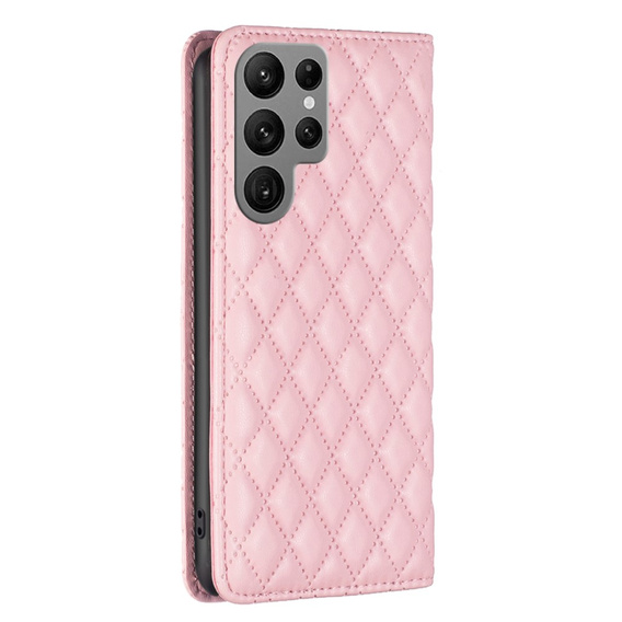 Flip case for Samsung Galaxy S25 Ultra, Wallet, BINFEN COLOR, pink