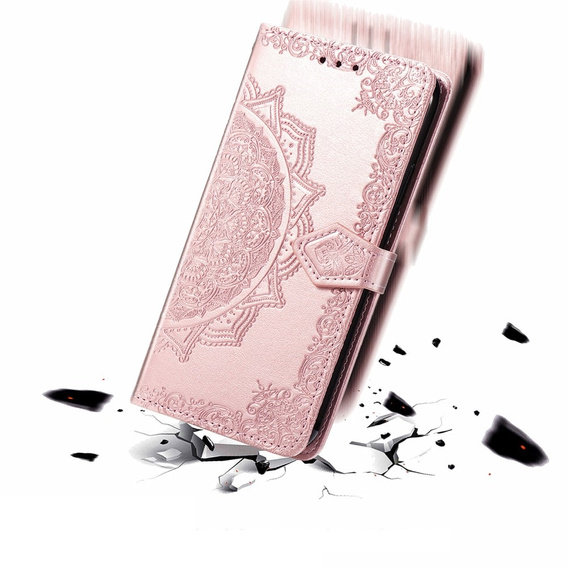 Flip case for Motorola Moto G24 / G24 Power / G04, Mandala, pink