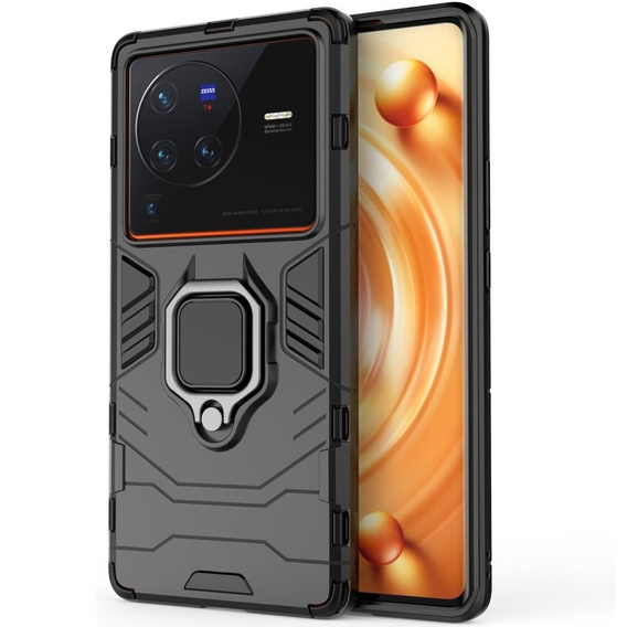 Case for Vivo X80 Pro 5G, Kickstand Ring, black