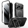 Supcase case for iPhone 17 Pro Max, IBLSN Ares Fip Magsafe, Black