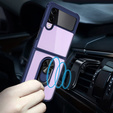 Case for Samsung Galaxy Z Flip4 5G, Clear Ring, blue