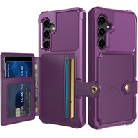 Case for Samsung Galaxy S23 FE, Card Holder Kickstand, purple