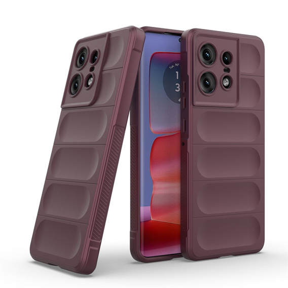 Case for Motorola Edge 50 Pro 5G, Gaming Shockproof, maroon