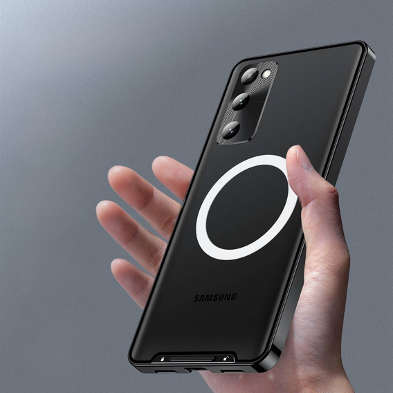 Camera Protection Case for Samsung Galaxy S20 FE, CamShield MagSafe, transparent / black