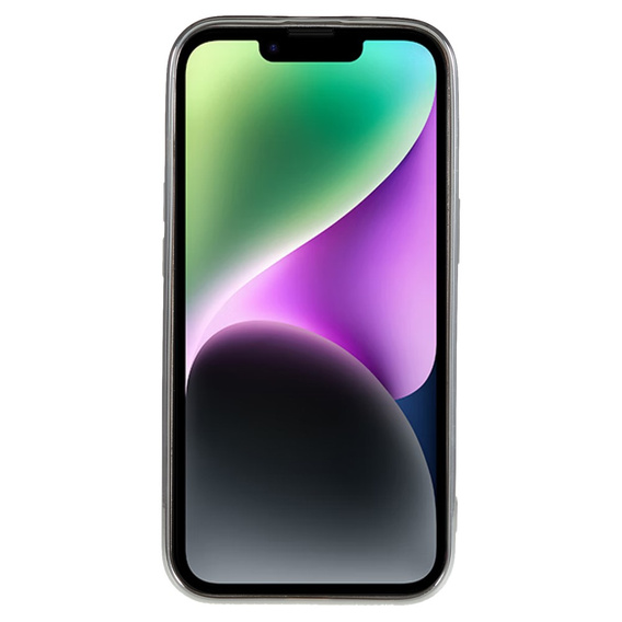 Case for iPhone 14, Electro MagSafe, silver + Screen Glass