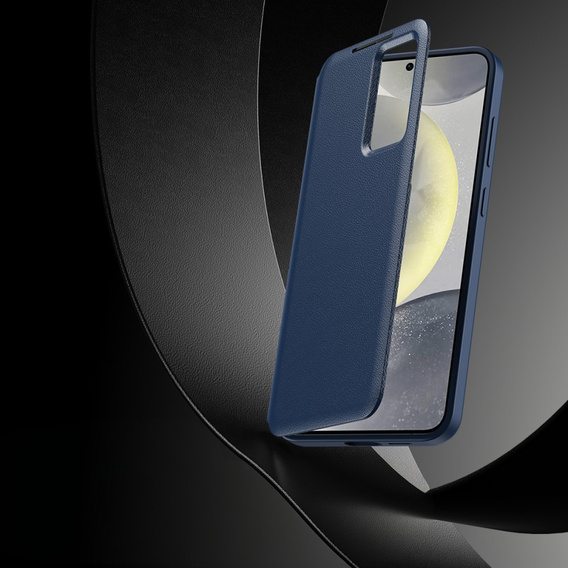 Flip case for Samsung Galaxy S24 FE, Smart View Wallet, dark blue