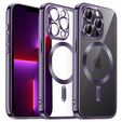 Case for iPhone 13 Pro, Electro MagSafe, purple + Screen Glass