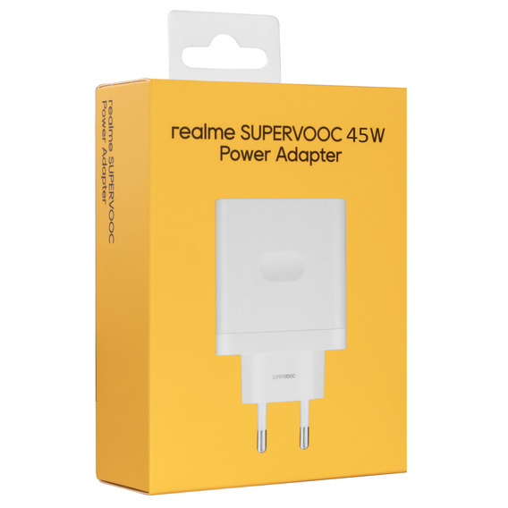 realme SuperVOOC 45W mains charger – white - VCB4JAEH Power Adapter