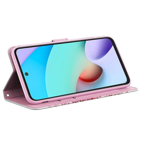 Flip case for Xiaomi Redmi 13C / Poco C65, Wallet, Flowers