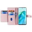 Flip case for Honor Magic5 Lite, Wallet Zipper Pocket, pink