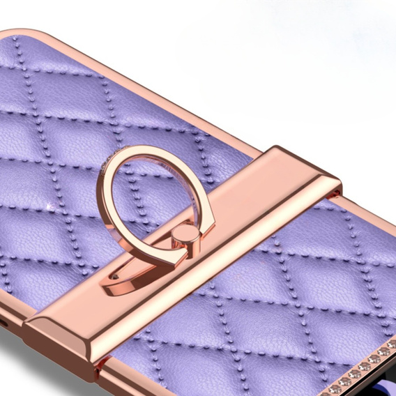 Case for Samsung Galaxy Z Flip 4 5G, Rhombus Grid