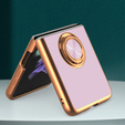 Case for Samsung Galaxy Z Flip 4 5G, Electro Ring, purple