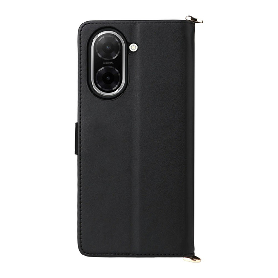 Crossbody Leather Wallet flip case for Xiaomi Redmi A5, black