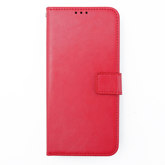 Flip case for Motorola Moto G54 5G, Crazy Horse Wallet, red