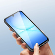 Case for Samsung Galaxy A17 5G, Magnetic Dual Glass, transparent with black sides