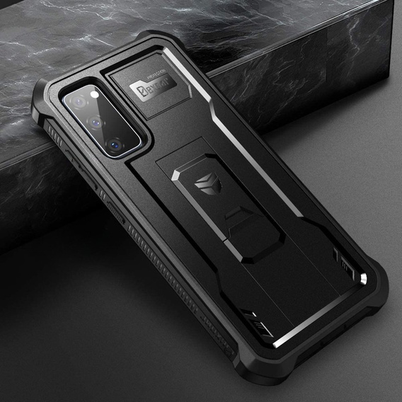 Armored case for Samsung Galaxy S20 FE, Dexnor Full Body, black
