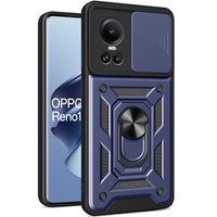 Case for Oppo Reno 10 / 10 Pro, CamShield Slide, blue