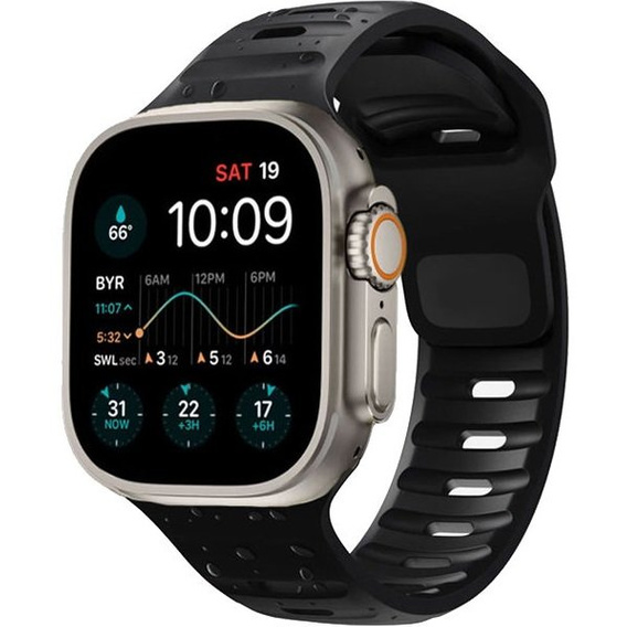 Hollow strap for Apple Watch 1/2/3/4/5/6/7/8/SE/ULTRA 42/44/45/49MM, Black