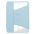 Keyboard case for Samsung Galaxy Tab S10 Lite / S10 FE / S9 FE, Rotary 360° Leather, light blue