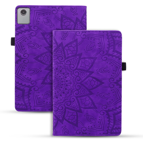 Flap case for Lenovo Tab M11, flower, purple