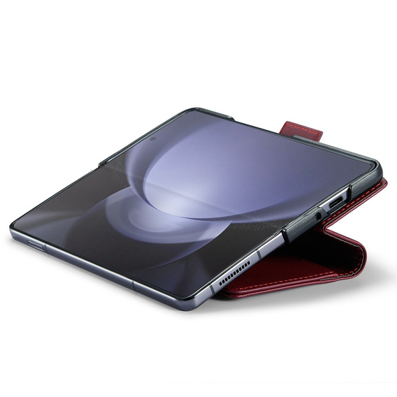 CASEME flip case for Samsung Galaxy Z Fold6 5G, Litchi Wallet, red