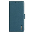 KHAZNEH RFID case for OnePlus 12R, Litchi Texture, green