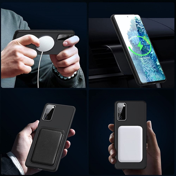 Case for Samsung Galaxy S20 FE, Silicone MagSafe, black