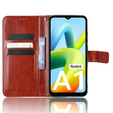 Flip case for Xiaomi Redmi A1 4G / A2 4G, Crazy Horse Wallet, brown