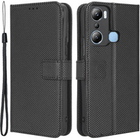 Flip case for Infinix Hot 20i, Wallet Smart Magnet Case, black