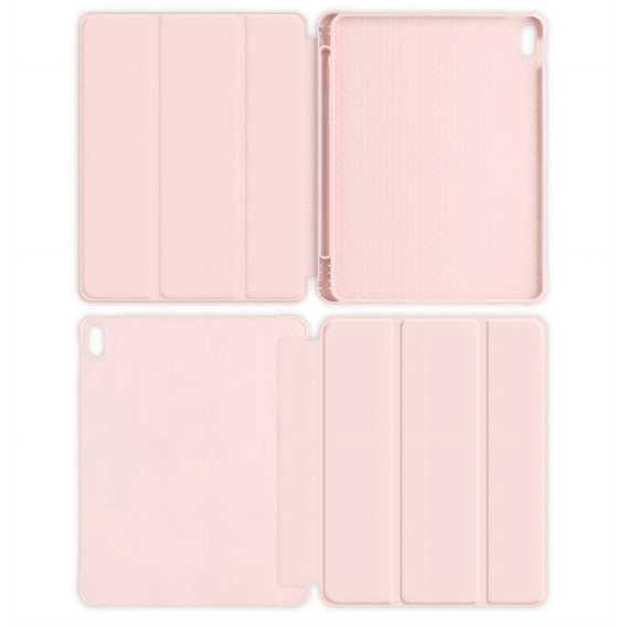 Case for iPad 10.9 2022 10 Gen, Smart Pencil, with space for stylus, pink
