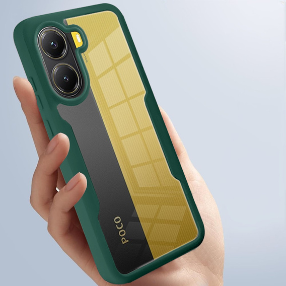 Case for Xiaomi Poco X7 Pro 5G, Shockproof, with film, green