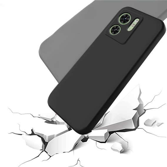 Case for Motorola Edge 40 5G, Silicone Lite, black