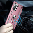 Armor Case for Xiaomi Redmi Note 10 Pro, Nox Case Ring, pink rose gold