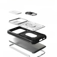 Case for Samsung Galaxy S23, CamShield Slide, CamShield Slide, white / black