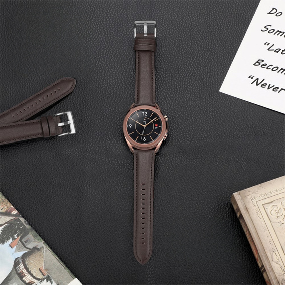Leather Belt for Samsung Galaxy Watch 42mm - Coffee
