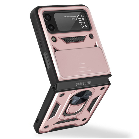 Case for Samsung Galaxy Z Flip 4 5G, CamShield Slide, pink