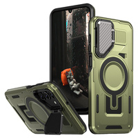 Case for Samsung Galaxy A16, Military MagSafe with camera protection, green