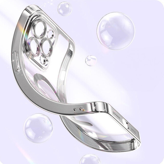 Case for iPhone 14 Pro, Electro MagSafe, silver + Screen Glass