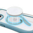 Case for iPhone 15, for MagSafe, Cute Cat, blue + Screen Glass