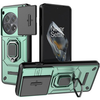 Case for OnePlus 12 5G, KickStand Camera Lens, green