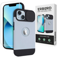 ERBORD MagSafe Cam Slider Case, Blue + Screen Protector for iPhone 13 / iPhone 14