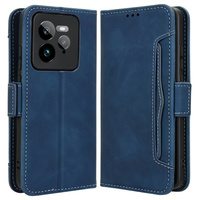 Flip case for Realme GT 7 Pro, Card Slot, dark blue