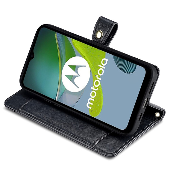 Flip case for Motorola Moto G54 5G, Wallet Zipper Pocket, black
