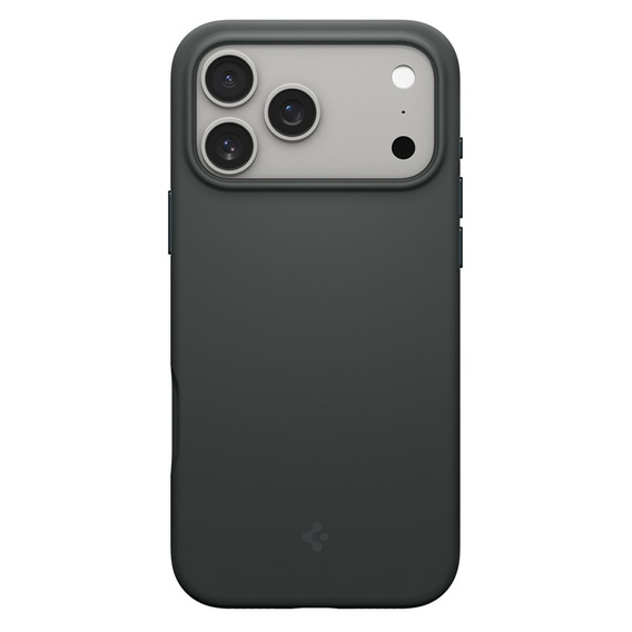 Spigen case for iPhone 17 Pro Max, Silicone Fit MagSafe, Abyss Green