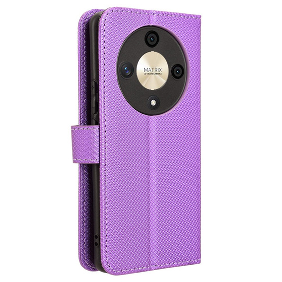 Flip case for Honor Magic 6 Lite 5G, Wallet Smart Magnet, purple