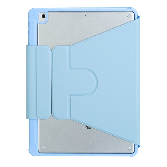 Keyboard case for iPad 11" 2025 A16 (11 gen.) / iPad 10.9" 2022 (10 gen.), Rotary 360° Leather, light blue