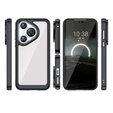 Case for Huawei Pura 70, Fusion Hybrid, transparent / black