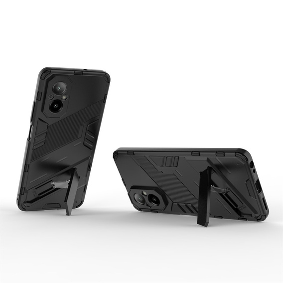 Case for Realme C67, Military kickstand, black